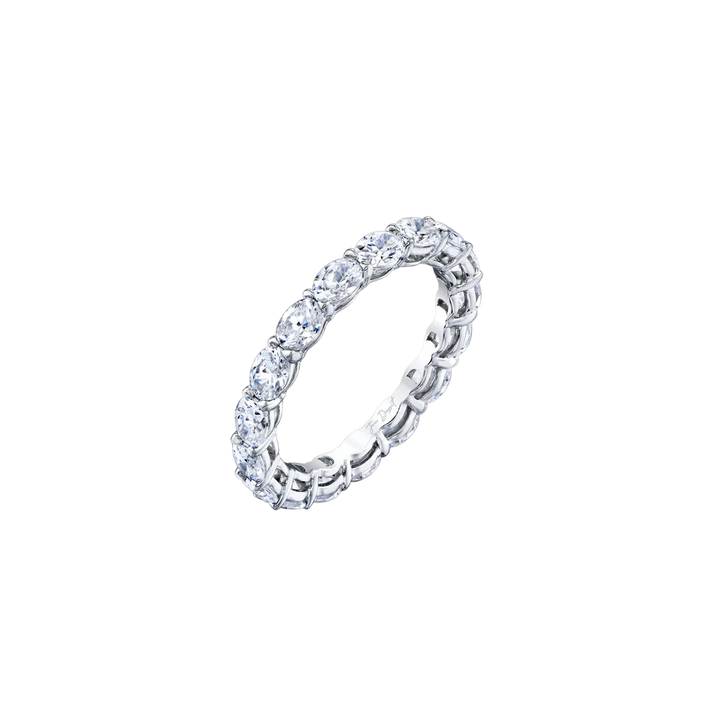 Sophia Wide-Set Oval Eternity Wedding Band