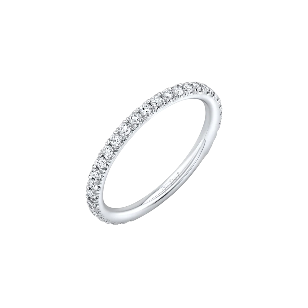 Clara Single Row Pavé Wedding Band