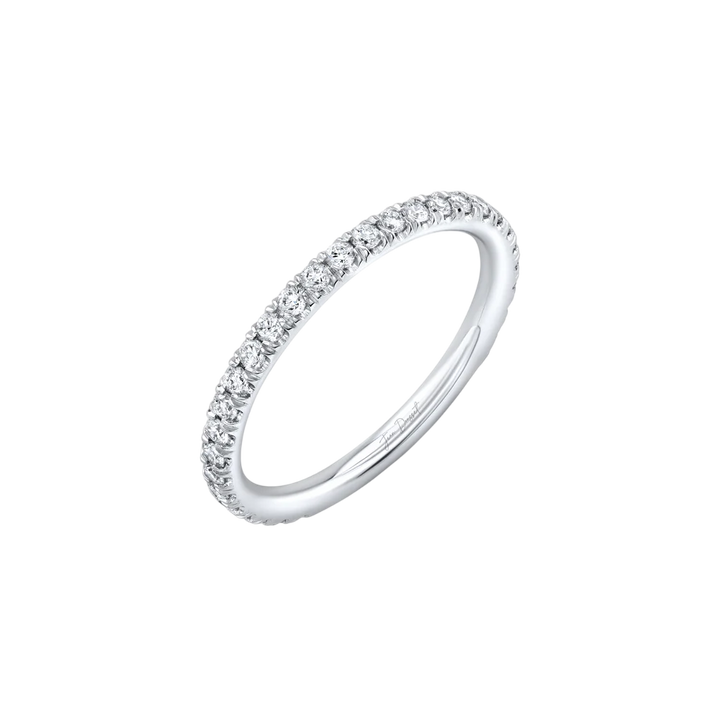 Clara Single Row Pavé Wedding Band