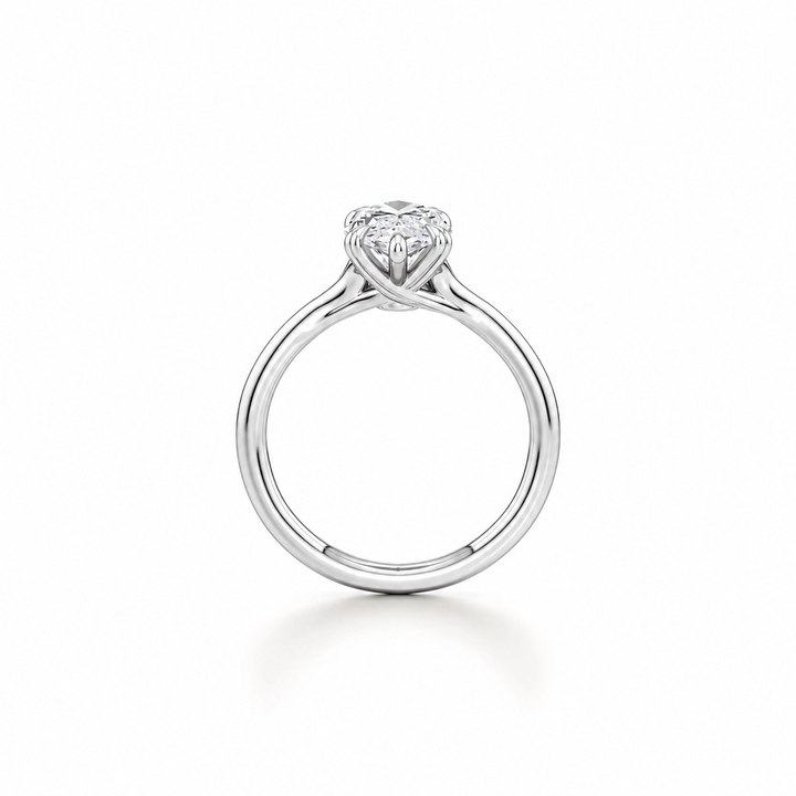 Vesper Marquise Cut Plain High-Polish Band