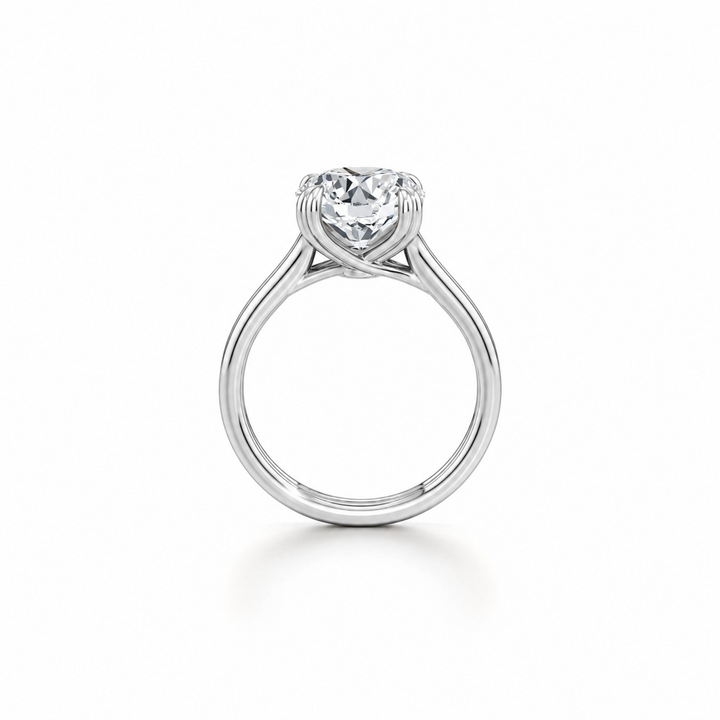Vivienne Double Plain Band – Emerald Cut – Plain High-Polish Band