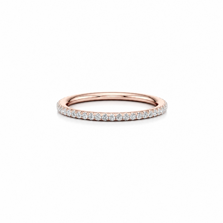 Demi Eternity Band – Full Pavé – Single Row