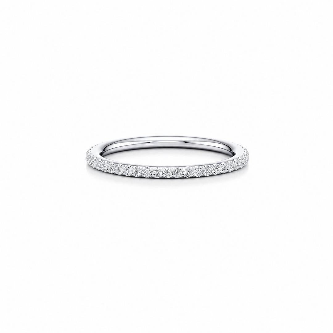 Demi Eternity Band – Full Pavé – Single Row