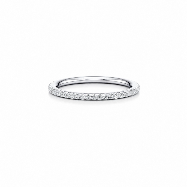 Demi Eternity Band – Full Pavé – Single Row
