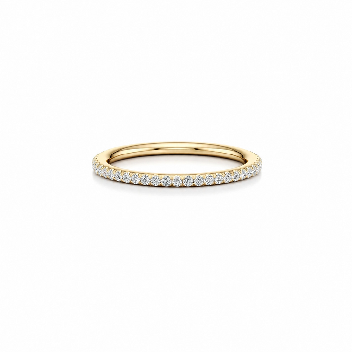 Demi Eternity Band – Full Pavé – Single Row