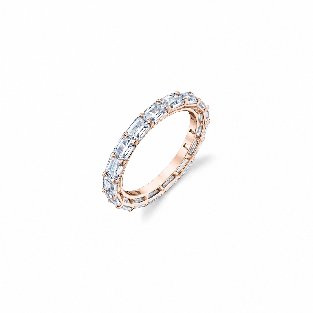 Sophia Emerald Eternity Wedding Band