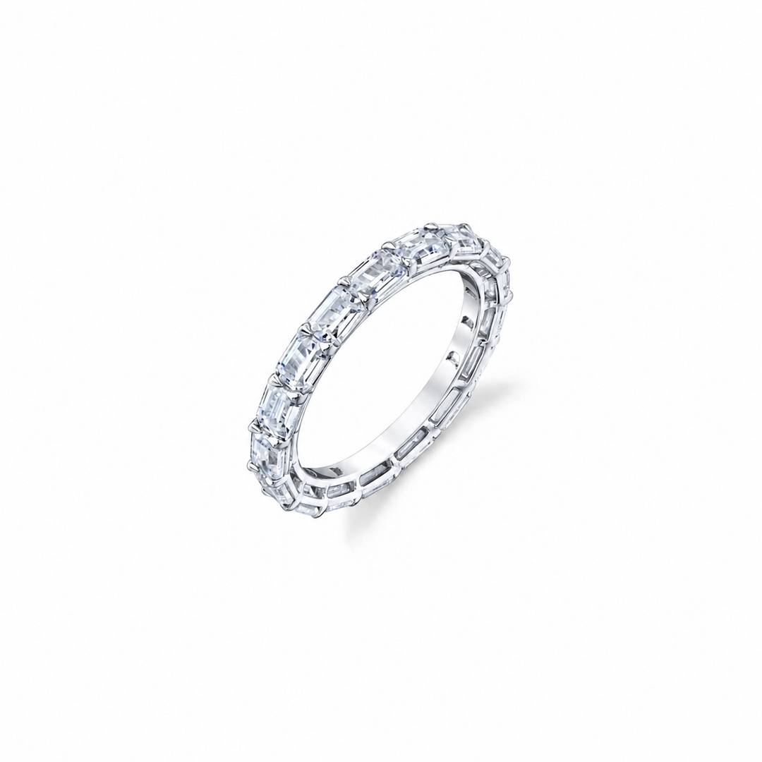 Sophia Emerald Eternity Wedding Band