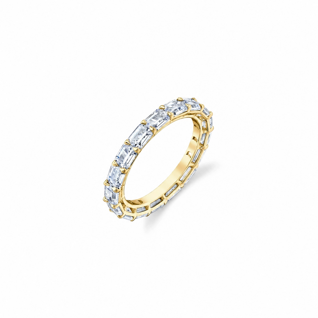 Sophia Emerald Eternity Wedding Band